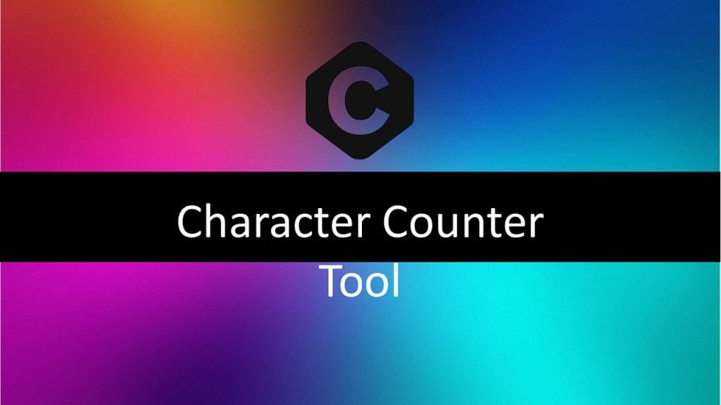 Character Counter Tool 1 Character Counter Tool