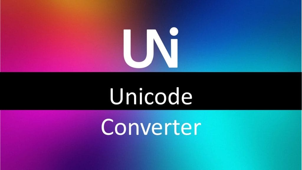 Unicode Converter Tool